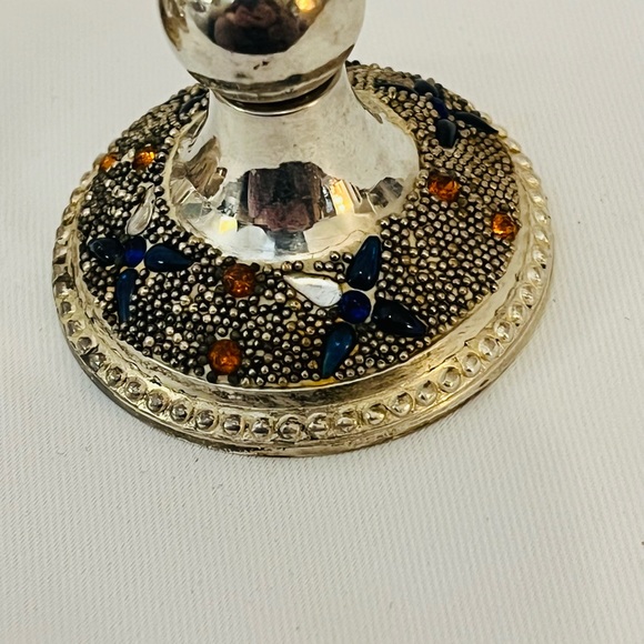 Pier 1 Jeweled Silver Plated Place-card Holders ~ Eight (8) - Picture 4 of 6